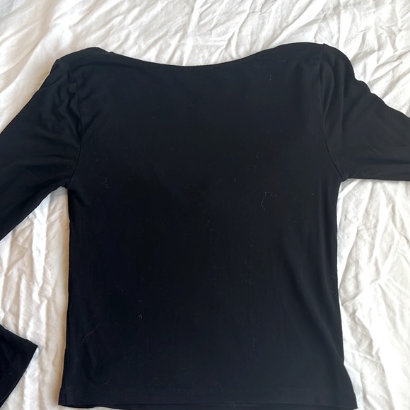 black forever 21 long sleeve top - Picture 2 of 2